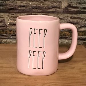 Rae Dunn Magenta Spring Easter pink peeps coffee mug tier shelf decor